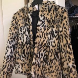 Leopard jacket XS but fits size small